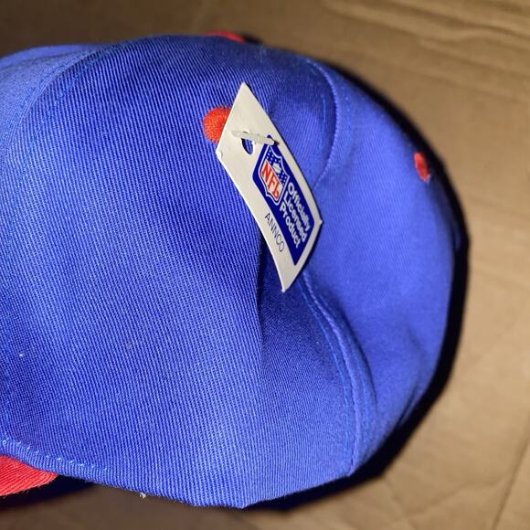 Vintage New York Giants Annco Snapback Hat NWT Deadstock Blue Red NFL - Picture 10 of 14
